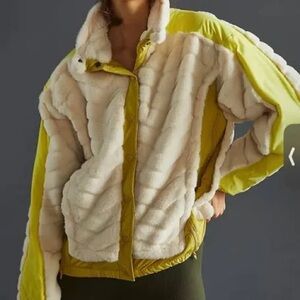 Maeve Jacket in Yellow and Cream